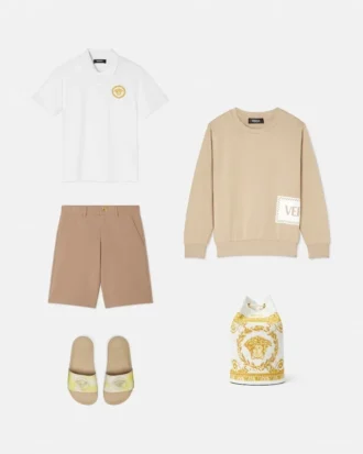 Kids Printed Cotton-Piqu&eacute; Polo