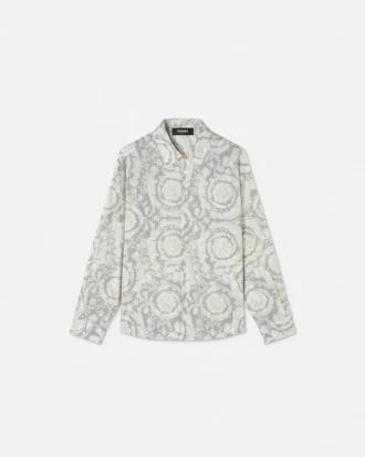 Kids Printed Cotton-Poplin Shirt