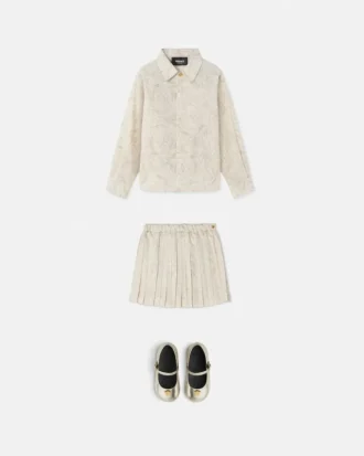 Kids Printed Cotton-Poplin Shirt