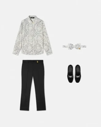 Kids Printed Cotton-Poplin Shirt