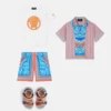 Kids Printed Cotton-Poplin Shorts