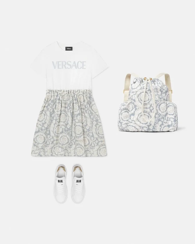 Kids Printed Cotton T-Shirt Dress Kids Printed Cotton T-Shirt Dress
