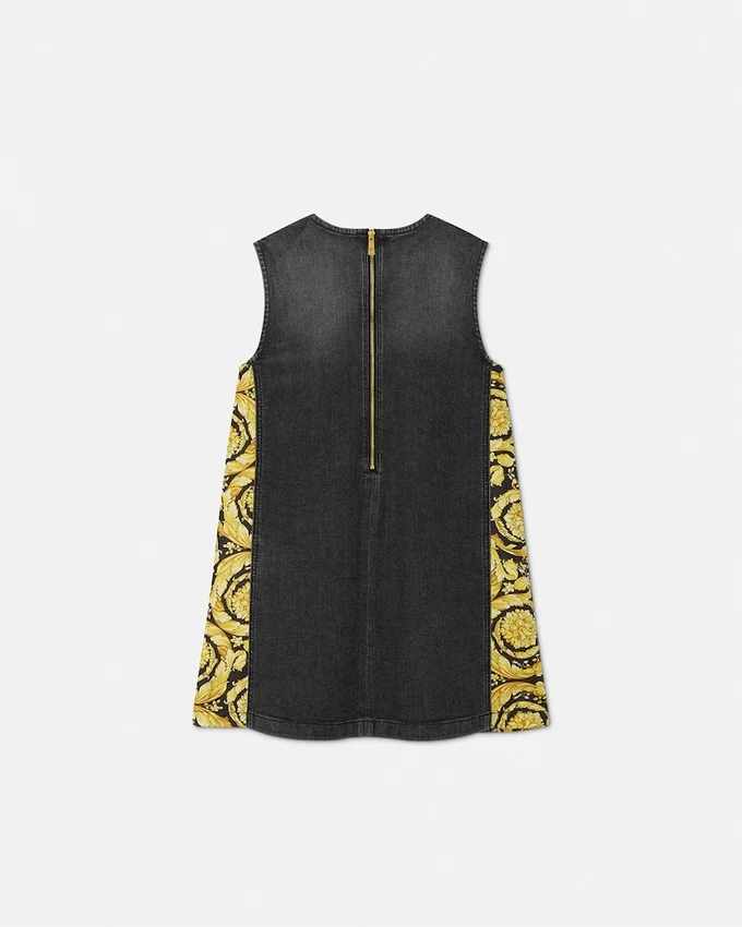 Kids Printed Denim Dress Kids Printed Denim Dress