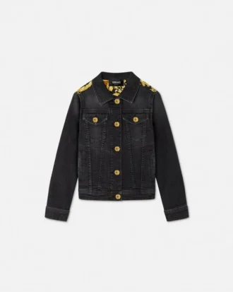 Kids Printed Denim Jacket