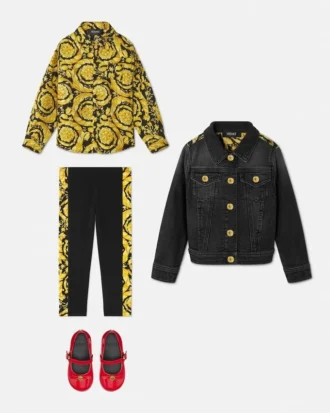 Kids Printed Denim Jacket