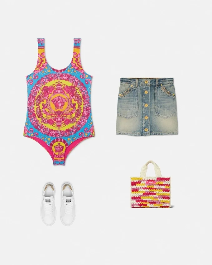 Kids Printed One-Piece Swimsuit Kids Printed One-Piece Swimsuit