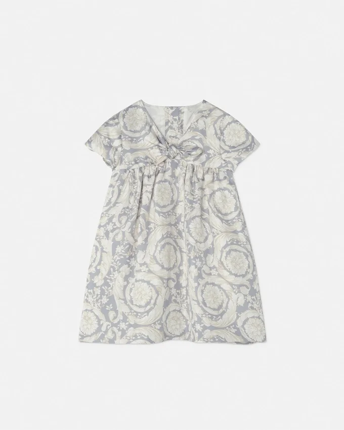 Kids Printed Silk Twill Dress Kids Printed Silk Twill Dress