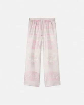 Kids Printed Silk Twill Pants