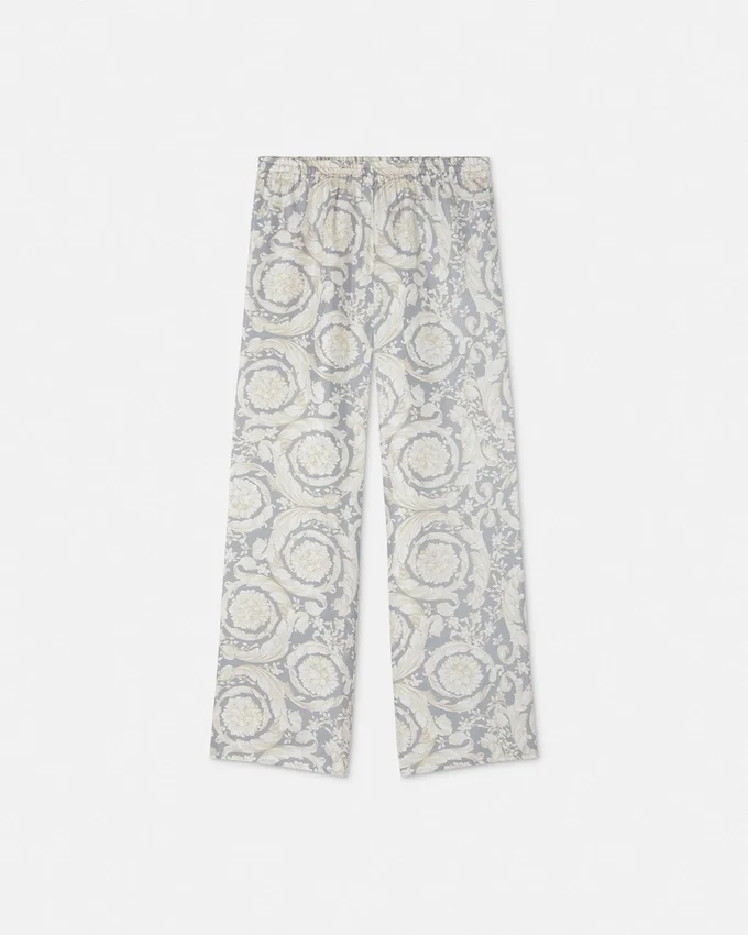 Kids Printed Silk Twill Pants Kids Printed Silk Twill Pants