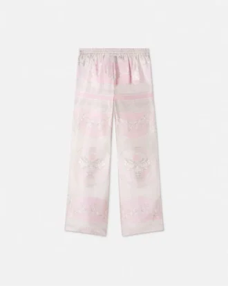 Kids Printed Silk Twill Pants