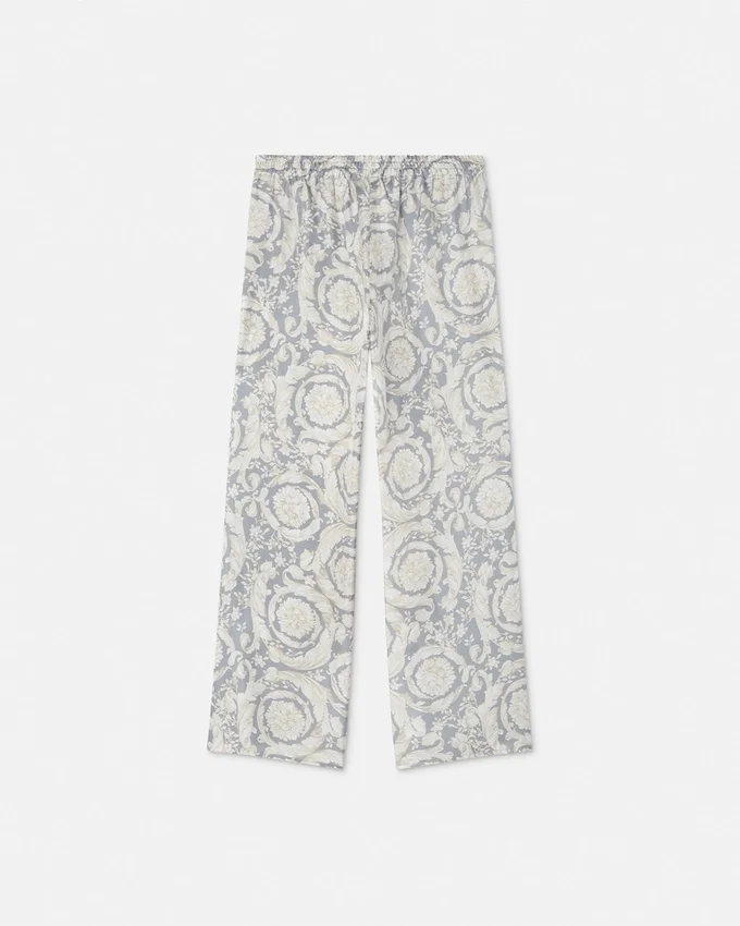 Kids Printed Silk Twill Pants Kids Printed Silk Twill Pants
