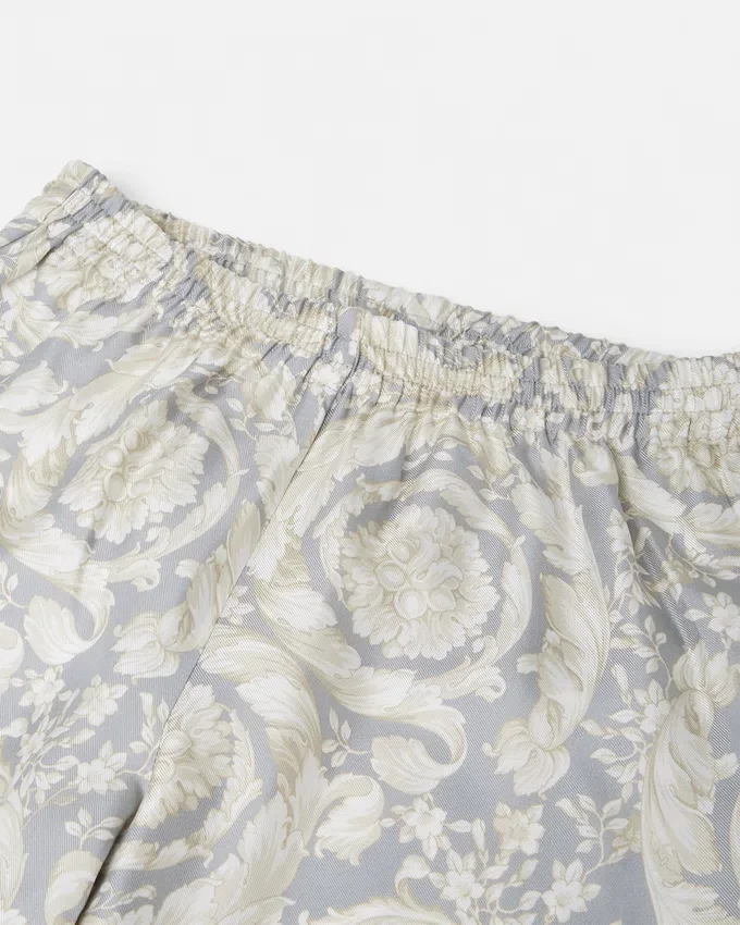 Kids Printed Silk Twill Pants Kids Printed Silk Twill Pants