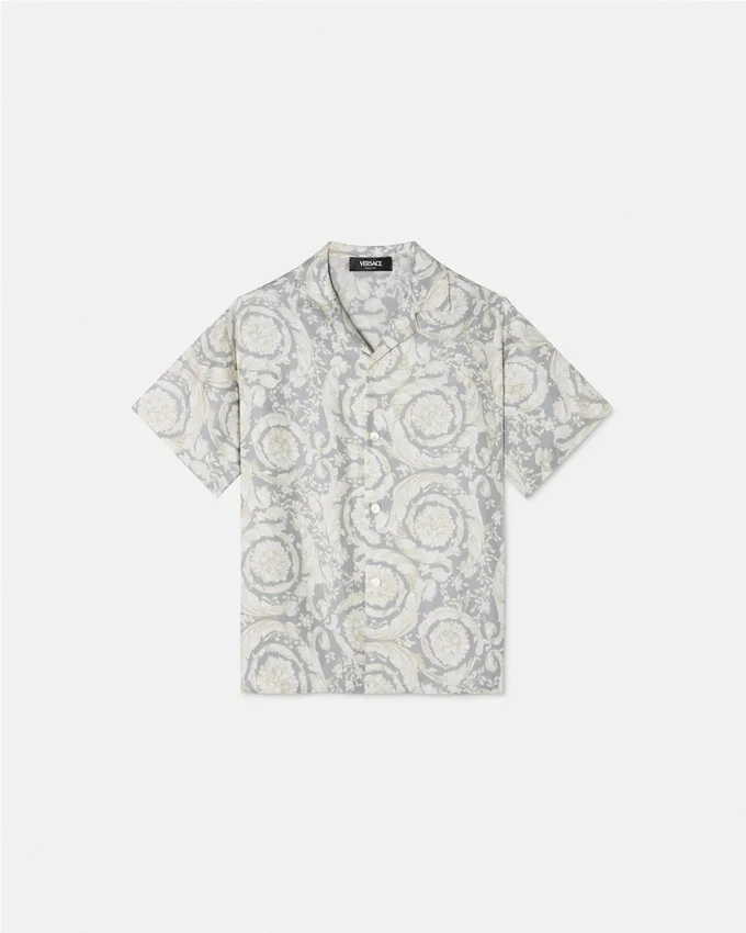 Kids Printed Silk Twill Shirt Kids Printed Silk Twill Shirt