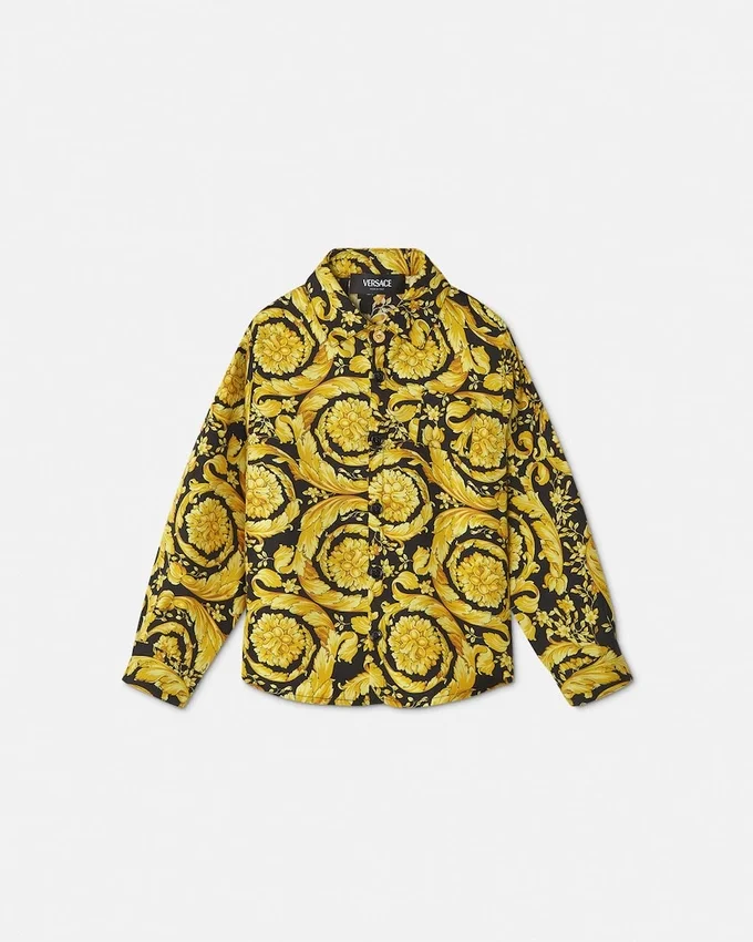 Kids Printed Silk Twill Shirt Kids Printed Silk Twill Shirt