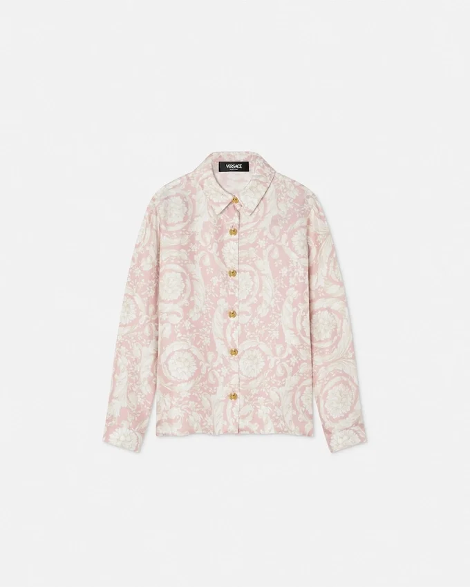 Kids Printed Silk Twill Shirt Kids Printed Silk Twill Shirt