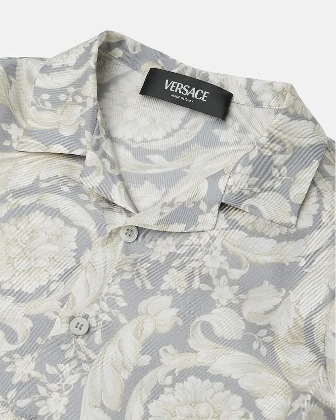 Kids Printed Silk Twill Shirt Kids Printed Silk Twill Shirt