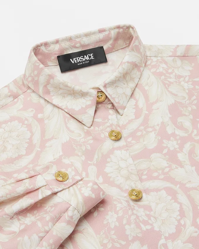 Kids Printed Silk Twill Shirt Kids Printed Silk Twill Shirt