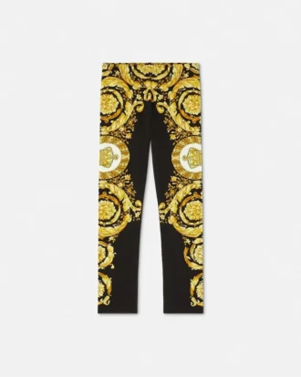 Kids Printed Stretch Cotton-Jersey Leggings