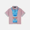Kids Printed Striped Cotton-Poplin Shirt