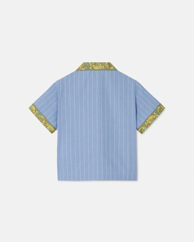 Kids Printed Striped Cotton-Poplin Shirt Kids Printed Striped Cotton-Poplin Shirt