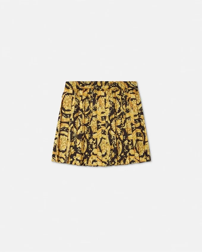 Kids Printed Twill Pleated Skirt Kids Printed Twill Pleated Skirt