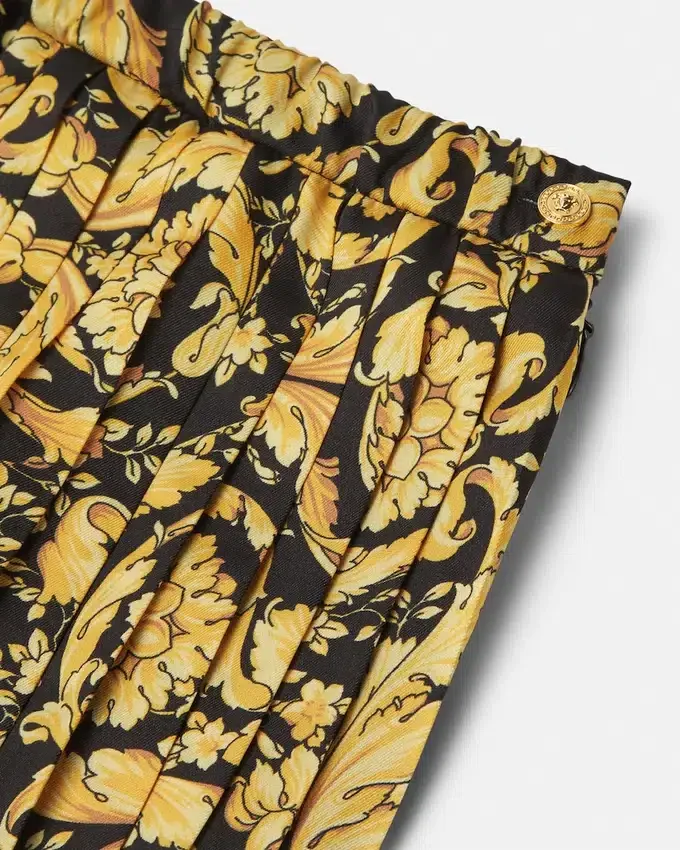 Kids Printed Twill Pleated Skirt Kids Printed Twill Pleated Skirt