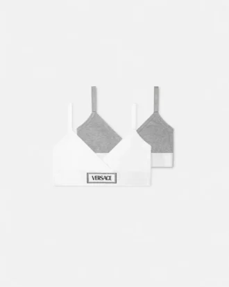 Kids Ribbed Cotton-Jersey Bralette 2-Pack