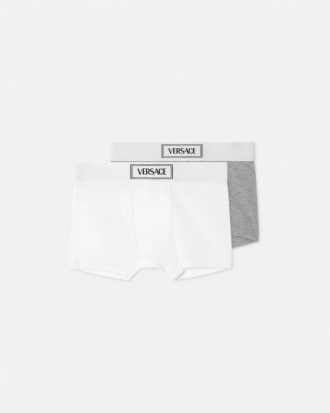 Kids Ribbed Cotton-Jersey Trunks 2-Pack Kids Ribbed Cotton-Jersey Trunks 2-Pack