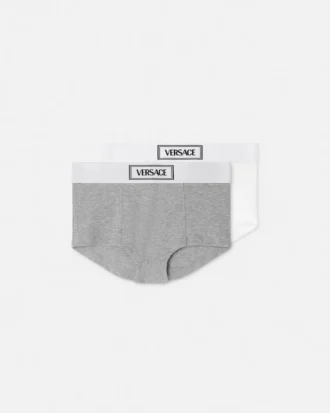 Kids Ribbed Cotton-Jersey Trunks 2-Pack