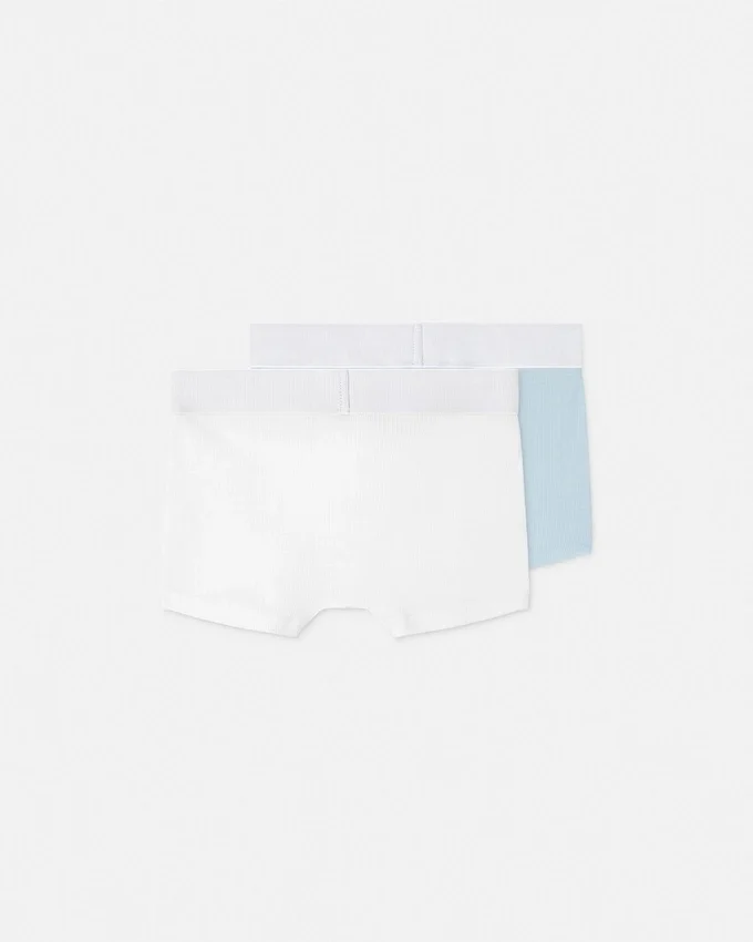 Kids Ribbed Cotton-Jersey Trunks 2-Pack Kids Ribbed Cotton-Jersey Trunks 2-Pack