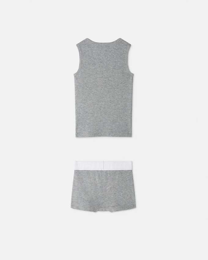 Kids Ribbed Cotton-Jersey Underwear Set Kids Ribbed Cotton-Jersey Underwear Set