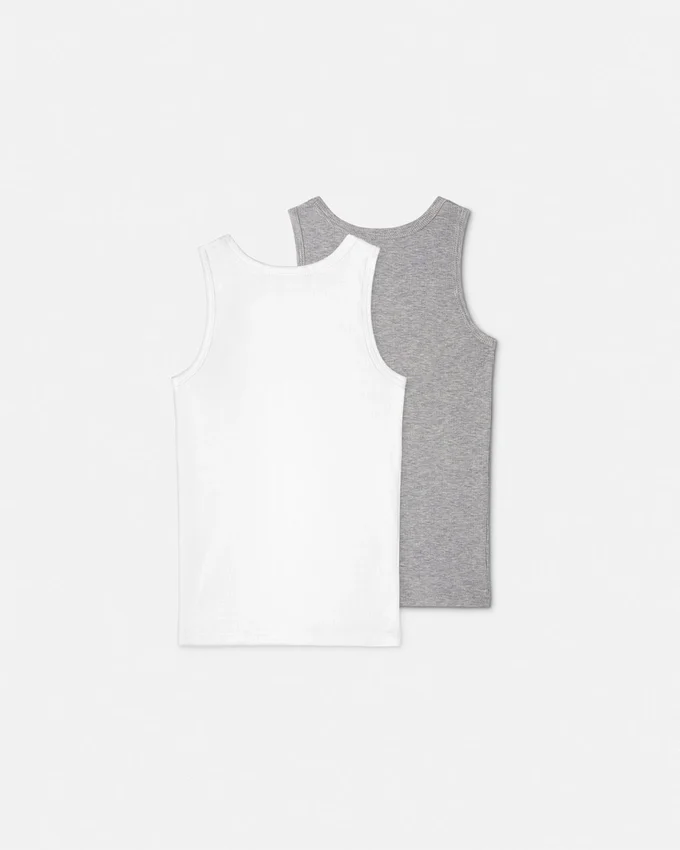 Kids Ribbed Cotton Tank Top 2-Pack Kids Ribbed Cotton Tank Top 2-Pack