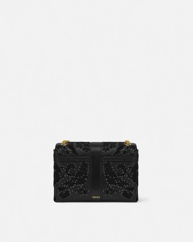 Kleio Embroidered Nappa Shoulder Bag Kleio Embroidered Nappa Shoulder Bag