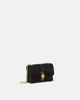 Kleio Embroidered Satin Mini Bag