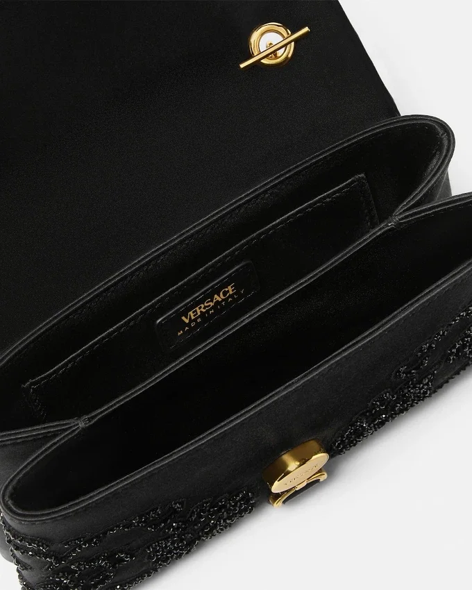 Kleio Embroidered Satin Mini Bag Kleio Embroidered Satin Mini Bag