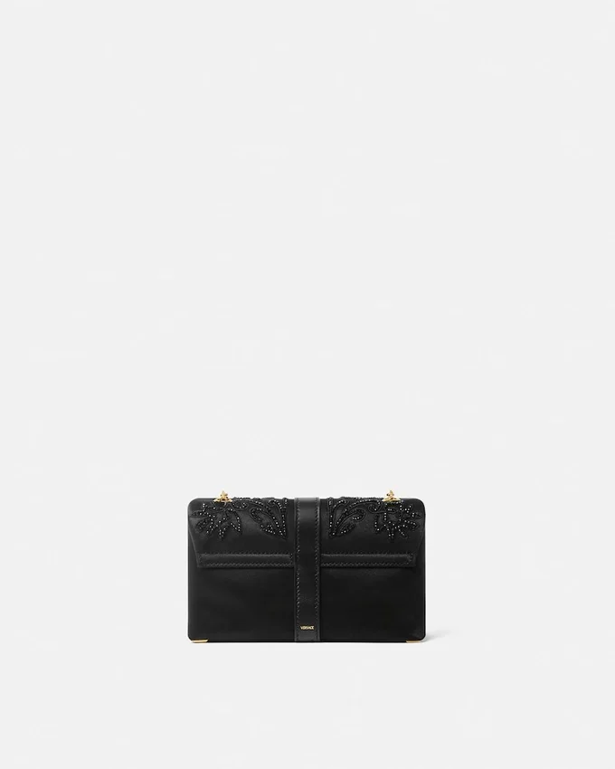 Kleio Embroidered Satin Mini Bag Kleio Embroidered Satin Mini Bag