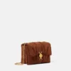 Kleio Quilted Suede Shoulder Bag Kleio Quilted Suede Shoulder Bag