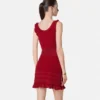 Knit Flared Mini Dress Knit Flared Mini Dress