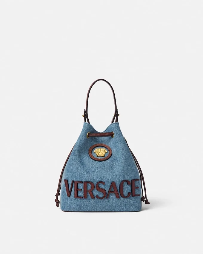 La Medusa Denim Bucket Bag La Medusa Denim Bucket Bag