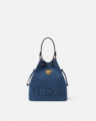 La Medusa Denim Bucket Bag La Medusa Denim Bucket Bag