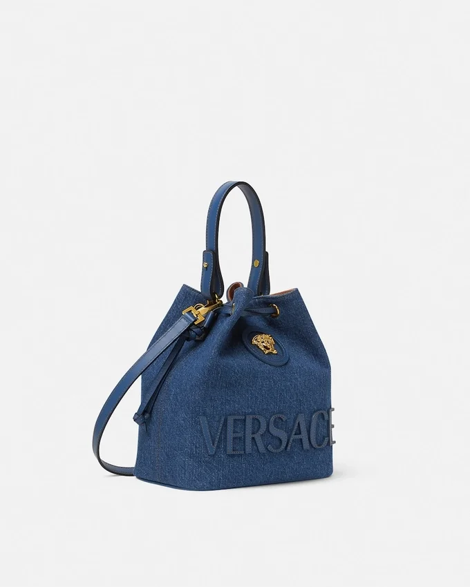 La Medusa Denim Bucket Bag La Medusa Denim Bucket Bag