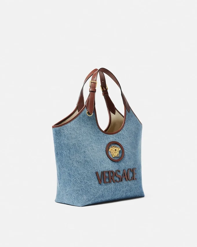 La Medusa Denim Tote La Medusa Denim Tote