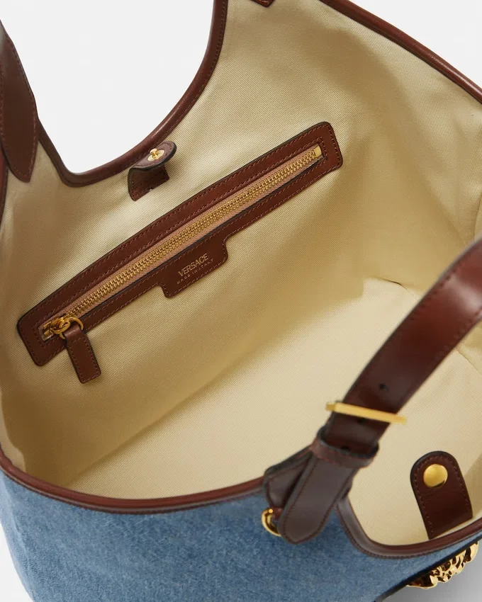 La Medusa Denim Tote La Medusa Denim Tote