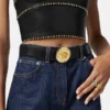 La Medusa Embellished Belt 4 cm La Medusa Embellished Belt 4 cm