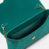 La Medusa Embellished Satin Clutch La Medusa Embellished Satin Clutch
