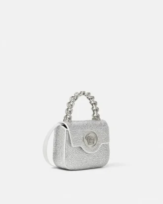 La Medusa Embellished Satin Mini Bag La Medusa Embellished Satin Mini Bag