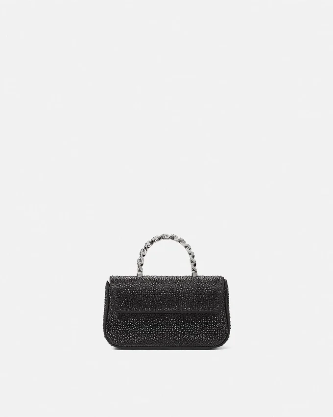 La Medusa Embellished Satin Mini Bag La Medusa Embellished Satin Mini Bag