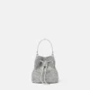 La Medusa Embellished Satin Mini Bucket Bag La Medusa Embellished Satin Mini Bucket Bag