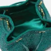 La Medusa Embellished Satin Mini Bucket Bag La Medusa Embellished Satin Mini Bucket Bag