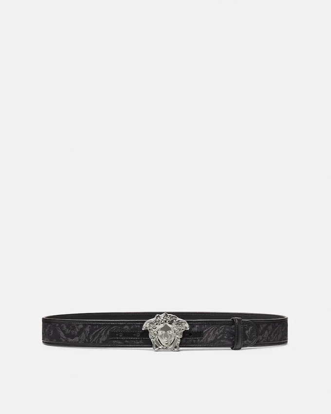 La Medusa Jacquard Canvas Belt 4 cm La Medusa Jacquard Canvas Belt 4 cm